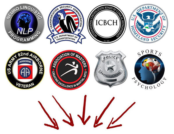 badges showing credentials